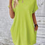 Elegant Round Neck Short Sleeve Mini Dress