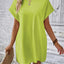 Elegant Round Neck Short Sleeve Mini Dress