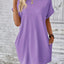 Elegant Round Neck Short Sleeve Mini Dress