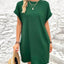 Elegant Round Neck Short Sleeve Mini Dress