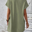 Elegant Round Neck Short Sleeve Mini Dress