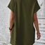 Elegant Round Neck Short Sleeve Mini Dress