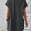 Elegant Round Neck Short Sleeve Mini Dress