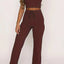 Round Neck Short Sleeve Top and Pants Set - Korvel