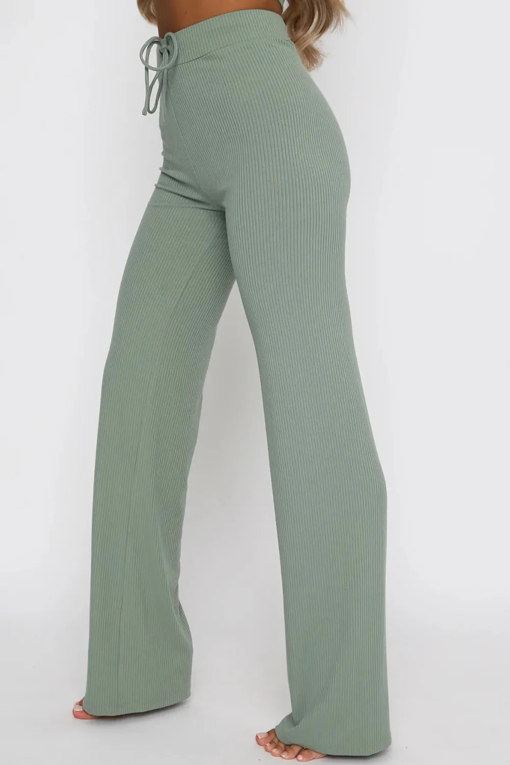 Round Neck Short Sleeve Top and Pants Set - Korvel