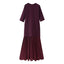 Elegant Round Neck Short Sleeved Pleated Dress