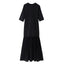 Elegant Round Neck Short Sleeved Pleated Dress