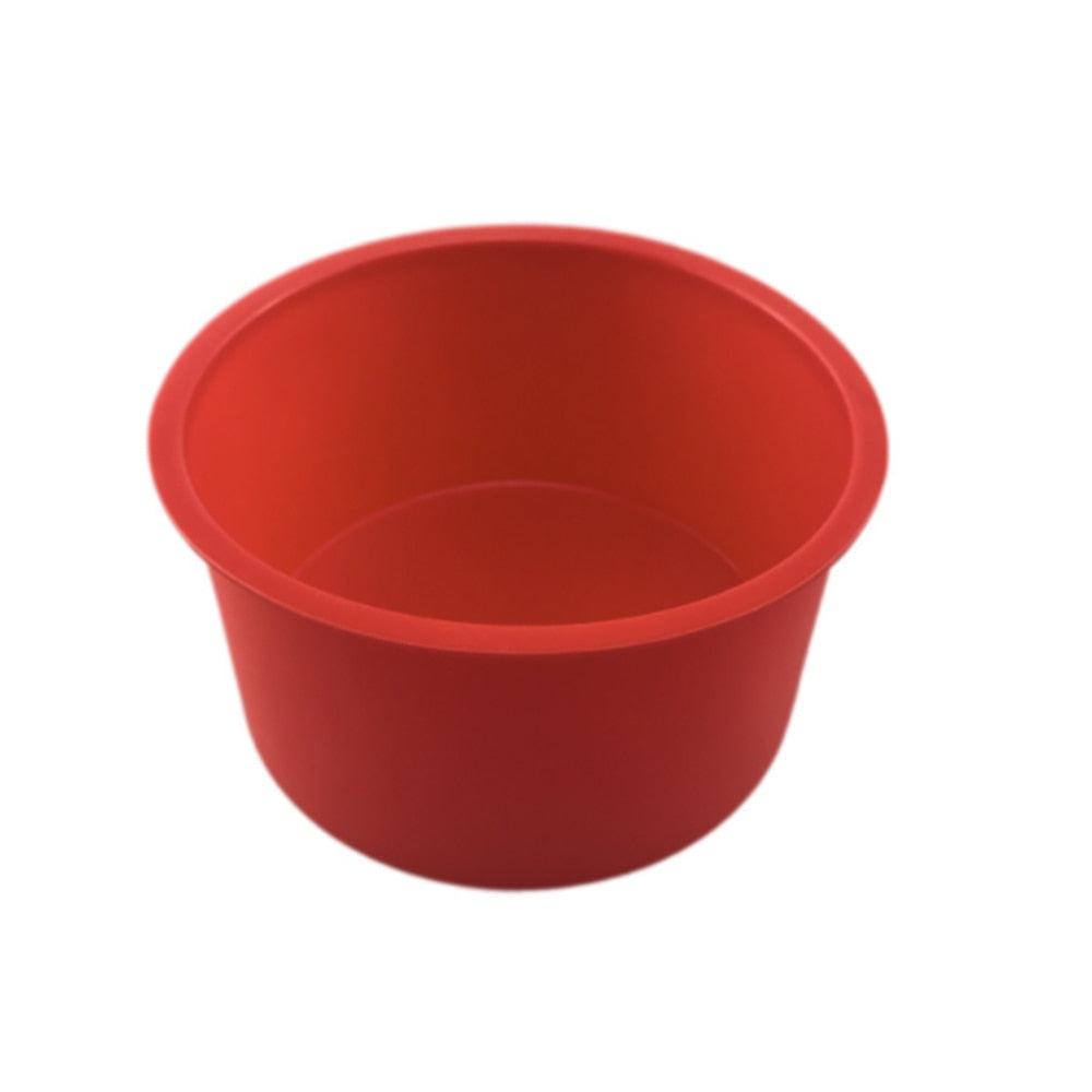 Moule à gâteau en silicone rond premium - Poêle à gâteau antiadhésive de 4 pouces