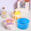 Moule à gâteau en silicone rond premium - Poêle à gâteau antiadhésive de 4 pouces