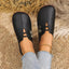 Round Toe Flat Slip-Ons - Korvel