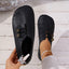 Round Toe Flat Slip-Ons - Korvel