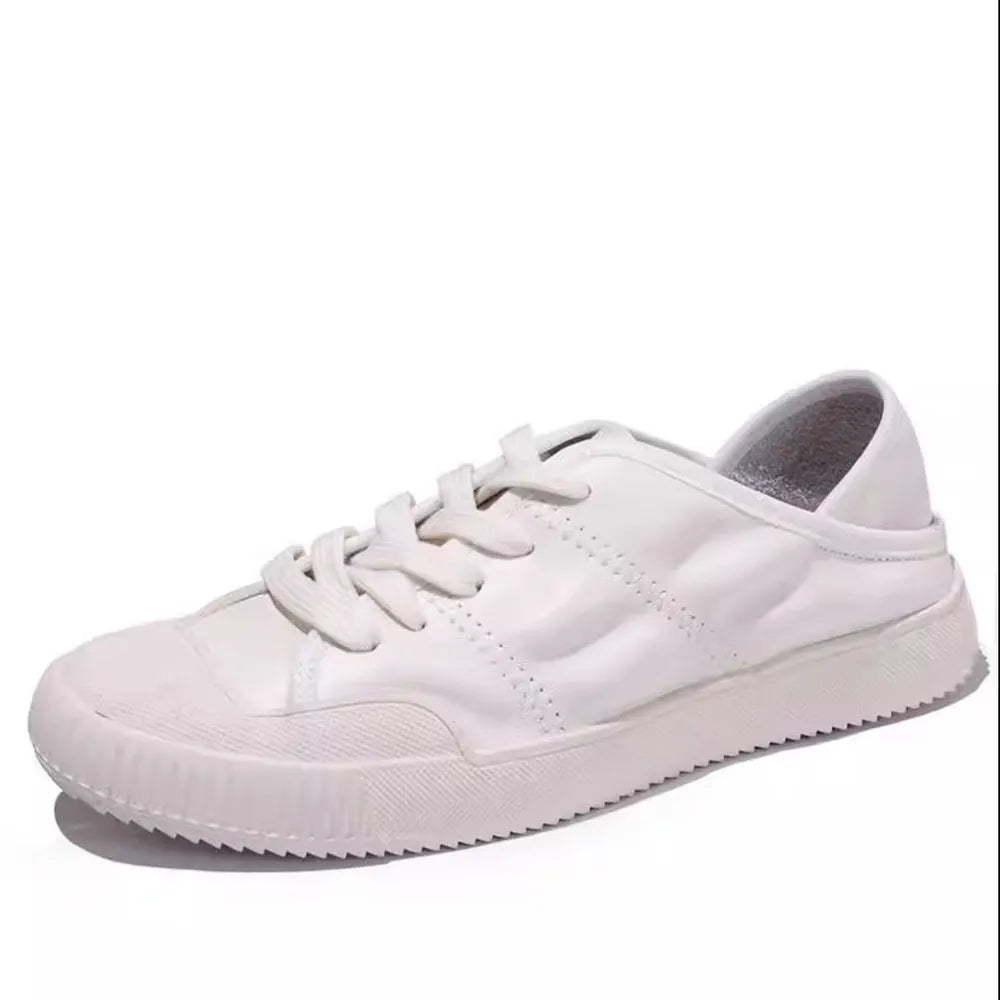 Round Toe Lace Up Sneakers - Korvel