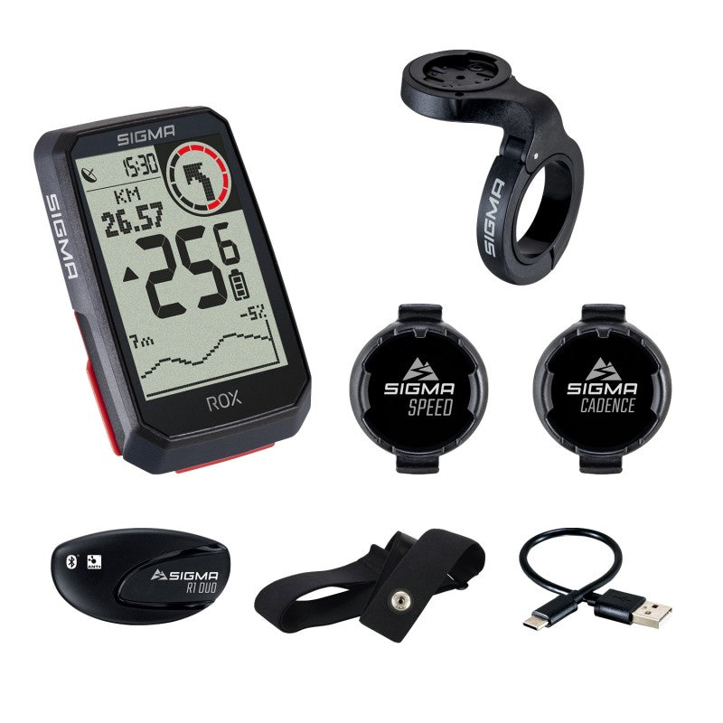 Ordinateur de vélo GPS SIGMA ROX 4.0 avec ensemble de capteurs