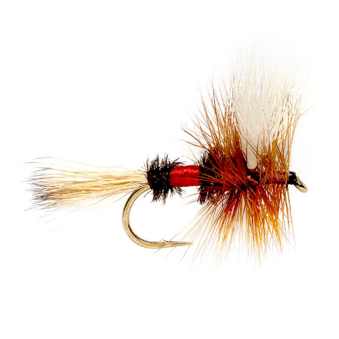 3 Pack Barbless Royal Wulff Classic Hair Wing Dry Fly - Hook Size 8 - Korvel