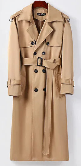 Abrigo Trench Plus Size Hasta la Rodilla