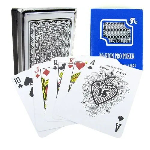 Marion Pro 100% Plastic Regular Poker Size Cards - Korvel