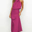 Elegant Women's Maxi Dress in Luxurious Satin