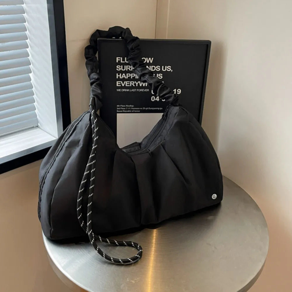 Ruched Large Tote Bag - Elegant and Versatile