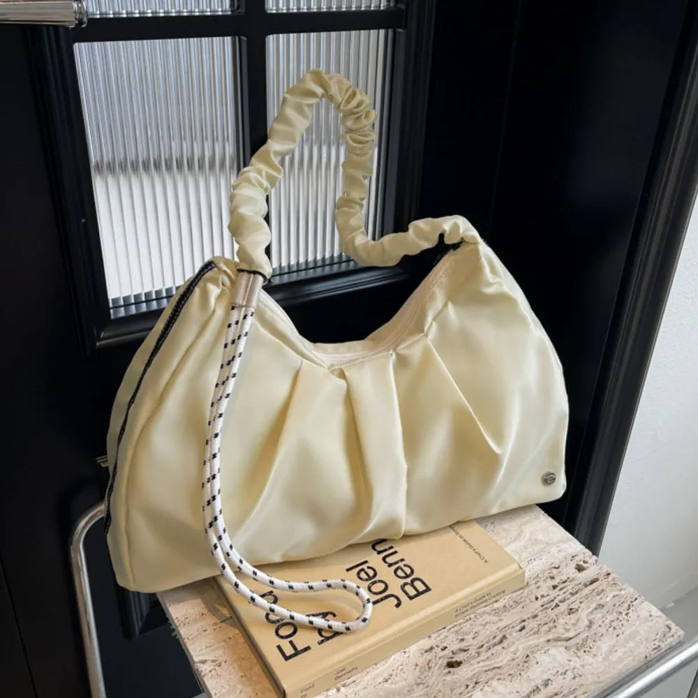 Ruched Large Tote Bag - Elegant and Versatile
