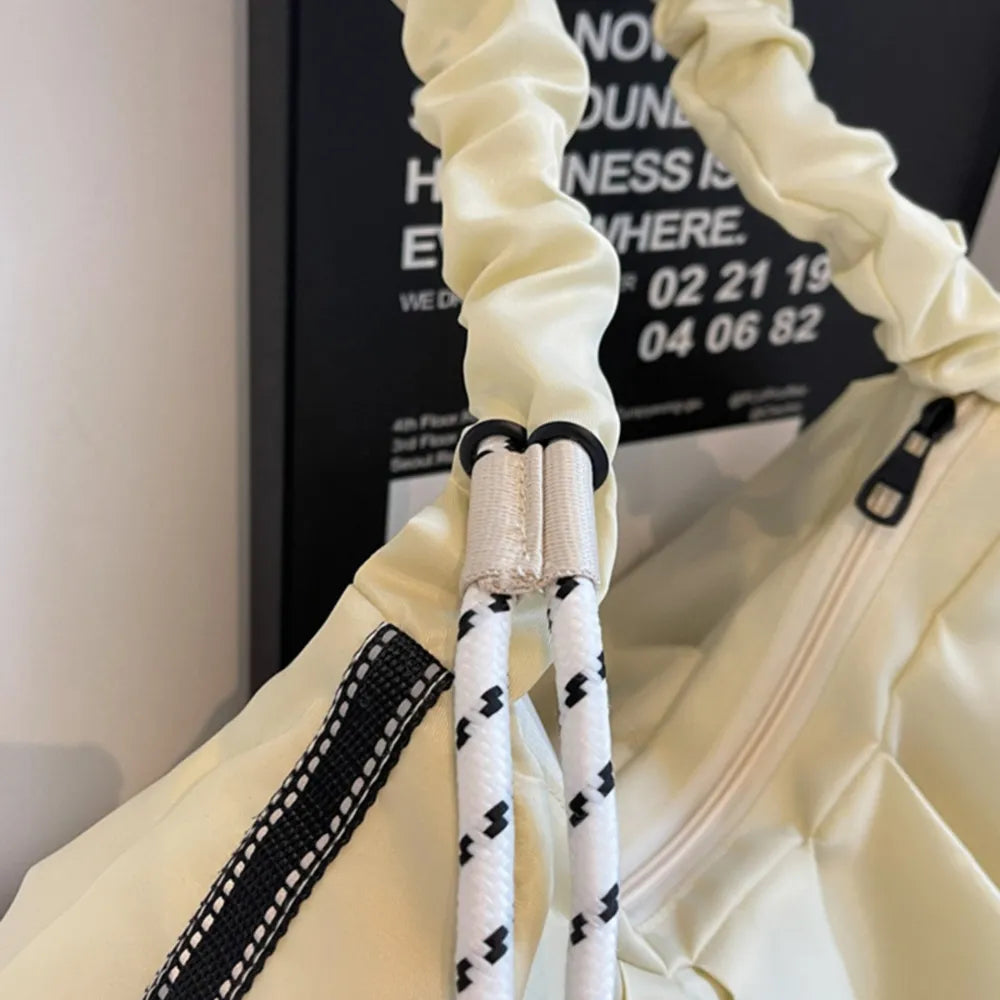 Ruched Large Tote Bag - Elegant and Versatile