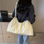 Ruched Large Tote Bag - Elegant and Versatile