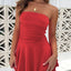 Elegant Ruched Layered Tube Mini Dress