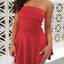 Elegant Ruched Layered Tube Mini Dress