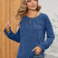 Ruched Round Neck Flounce Sleeve T-Shirt - Korvel