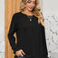 Ruched Round Neck Flounce Sleeve T-Shirt - Korvel