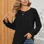 Ruched Round Neck Flounce Sleeve T-Shirt - Korvel