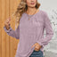 Ruched Round Neck Flounce Sleeve T-Shirt - Korvel
