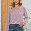 Ruched Round Neck Flounce Sleeve T-Shirt - Korvel