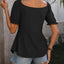 Blusa con Mangas Acampanadas y Escote en V Fruncido