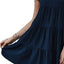 Ruffled Round Neck Cap Sleeve Mini Dress - Korvel