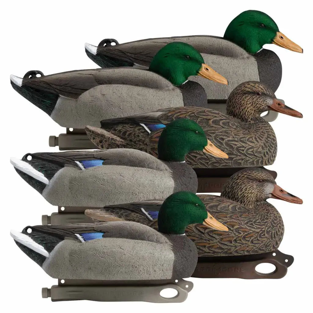 Canards flottants Mallard de la série Rugged – Têtes de drakes en feutre