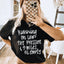 T-shirt "Pression de Pneus Basse et 5 Miles Restants"