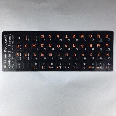 Pegatinas de Teclado con Letras Rusas Premium para Laptops y Escritorios