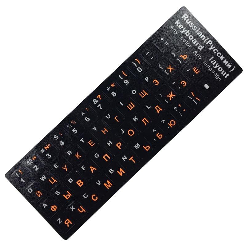 Pegatinas de Teclado con Letras Rusas Premium para Laptops y Escritorios