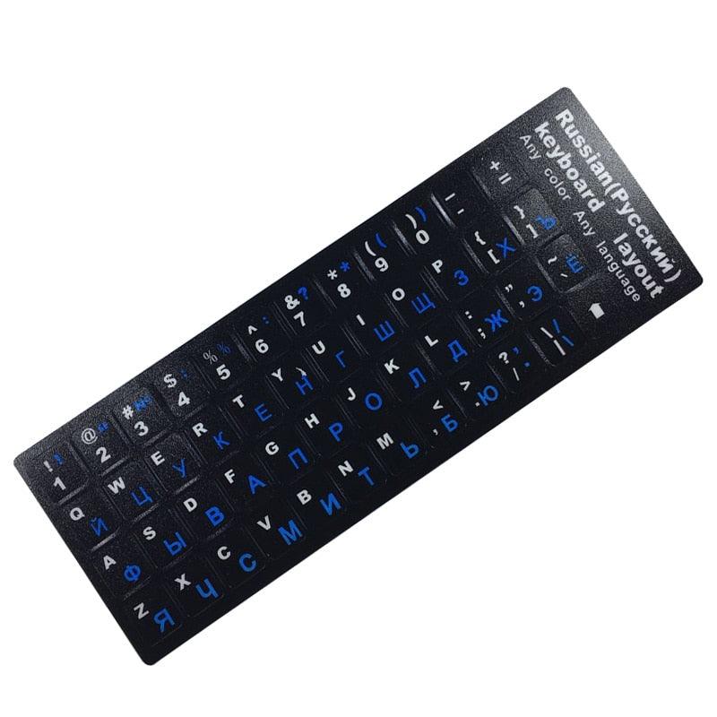 Pegatinas de Teclado con Letras Rusas Premium para Laptops y Escritorios