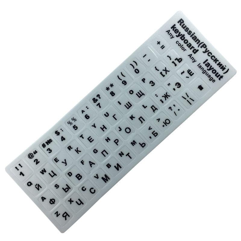 Pegatinas de Teclado con Letras Rusas Premium para Laptops y Escritorios