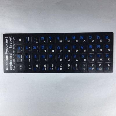 Pegatinas de Teclado con Letras Rusas Premium para Laptops y Escritorios