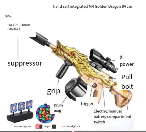 Electric Glock Automatic Airsoft Gun Toy