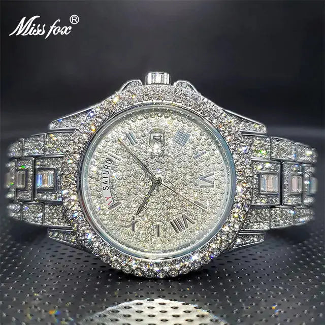 Luxury Men's Watch with 18K Gold Finish