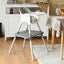 Ensemble de table et chaise convertible 4-en-1 pour bébé - Gris