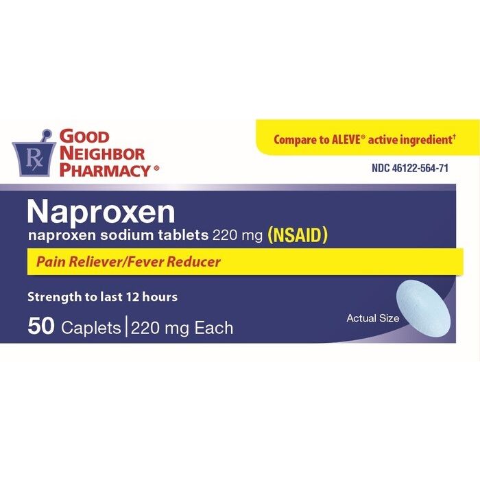 Tabletas de Naproxeno Sódico GNP 220 mg, 50 Contenido