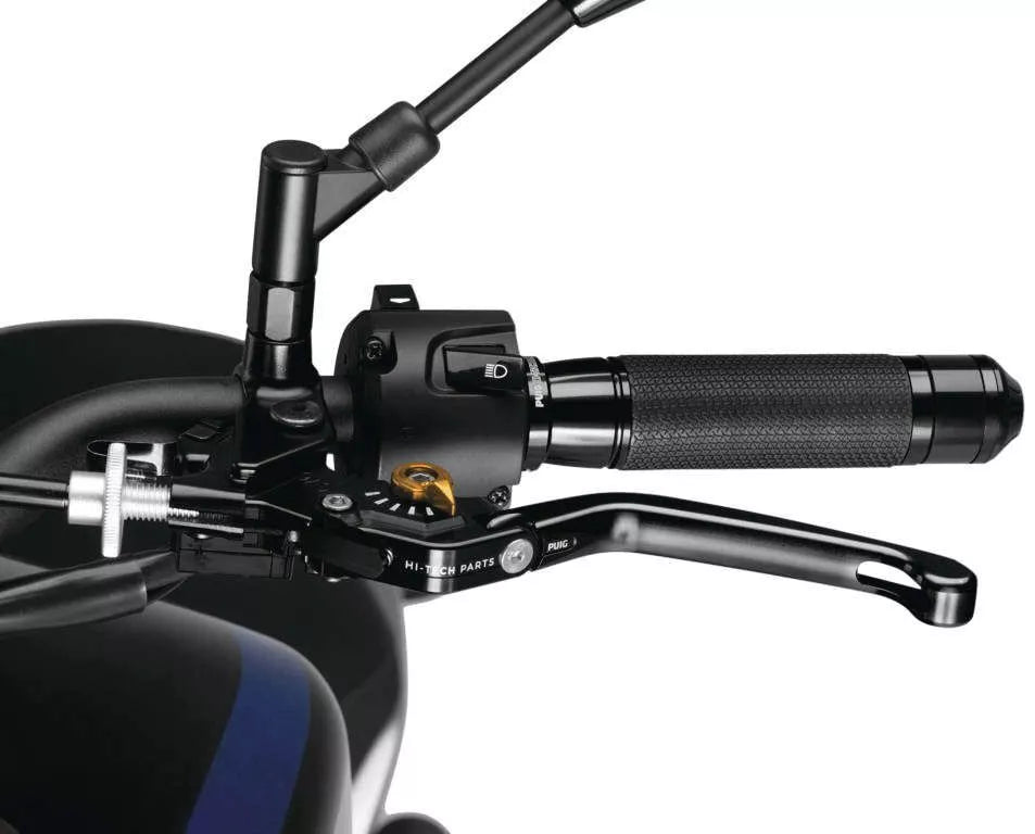 Puig 210NO Black & Gold Adjustable Foldable Clutch Lever - Korvel