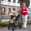 Gbruno 2-in-1 Foldable Baby Stroller - Coffee