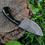 Premium Handmade Damascus Steel Skinning Knife for Outdoor Enthusiasts - Korvel