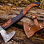 Exquisite Handcrafted Battle Axe with Engraved 1095 Steel Blade & Elegant Rosewood Handle – KBS Knives Store - Korvel