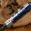Custom Handmade Damascus Folding Pocket Knife with Stylish Epoxy Resin Handle - 3-Inch Blade - Korvel
